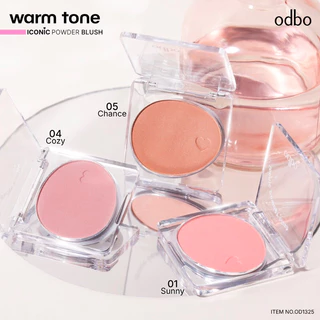 Odbo Iconic Powder Blush โอดีบีโอ ไอโคนิค พาวเดอร์ บลัช OD1325