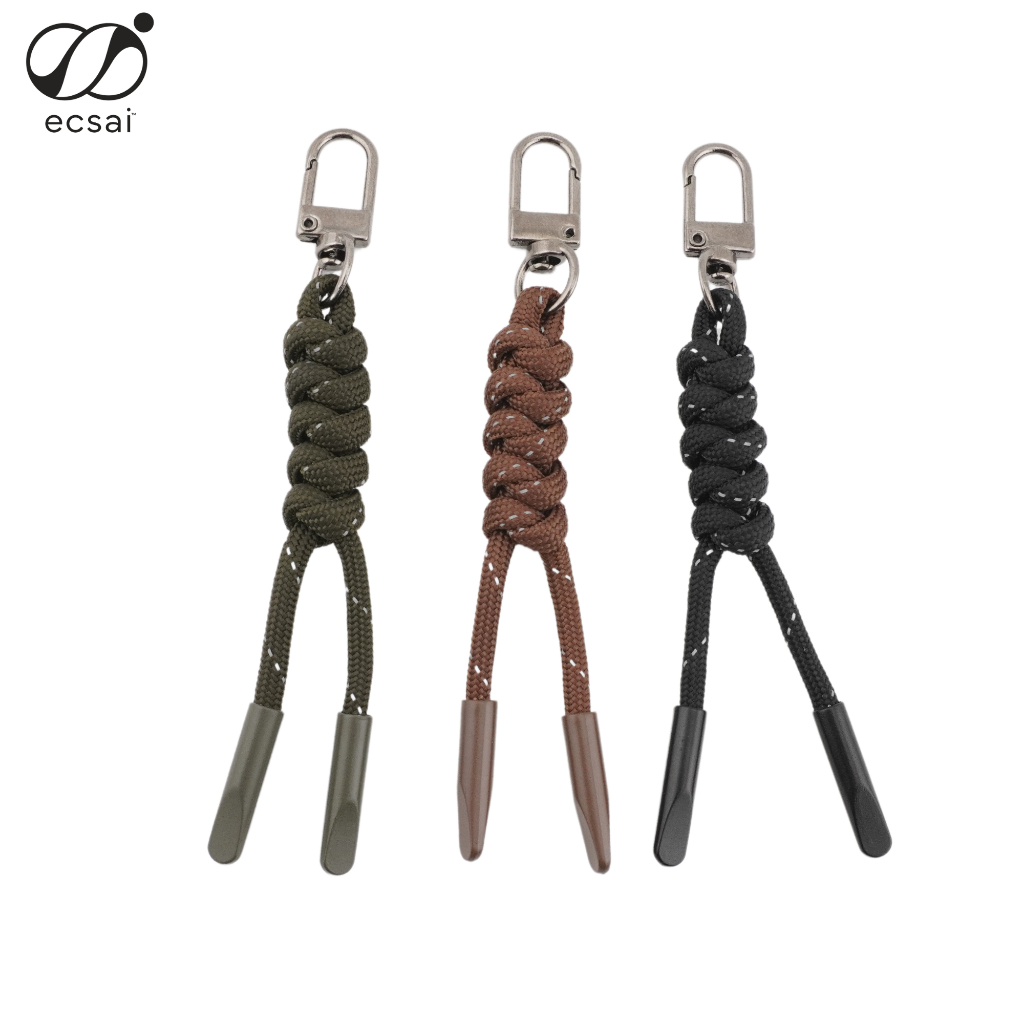 ecsai Paracord Keychain พวงกุญแจเชือกถักพาราคอด พวงกุญแจเชือกไนล่อนถัก Handmade