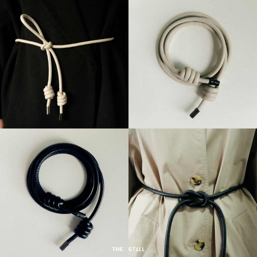 The Still - Knotted rope belt - เข็มขัดเชือกหนังดีเทลน็อต