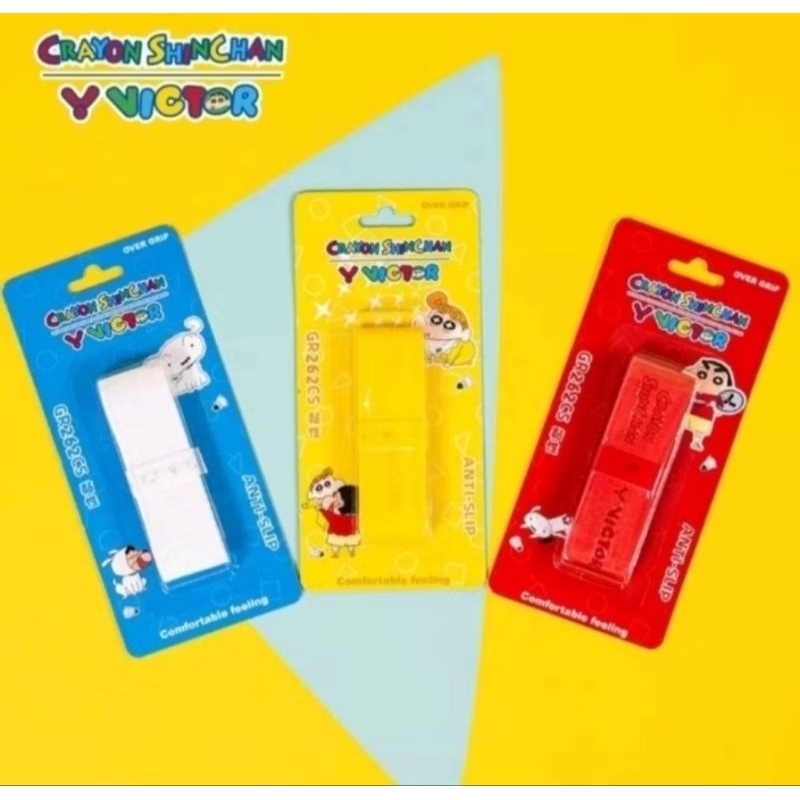 (พร้อมส่ง) BADMINTON GRIP VICTOR x SHIN CHAN สินค้ารับประกันของแท้ %