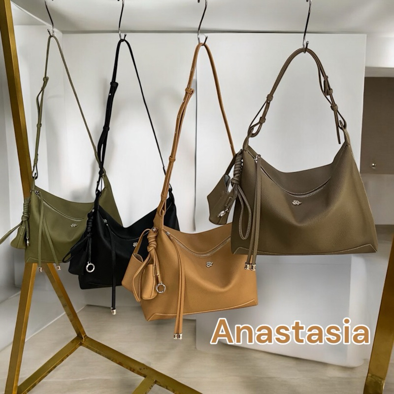 Anastasia  31cm Shopping bags  กระเป๋าหนังลูกวัวเวลลัม แบรนด์Lovera