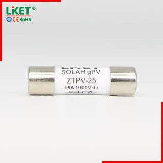 LIKET Fuse DC 1000V 3A 6A 10A 16A 20A 25A 32A ระบบโซล่าเซลล์ ฐานฟิวส์ ตลับฟิวส์ Fuse Box (ZTPV-25)