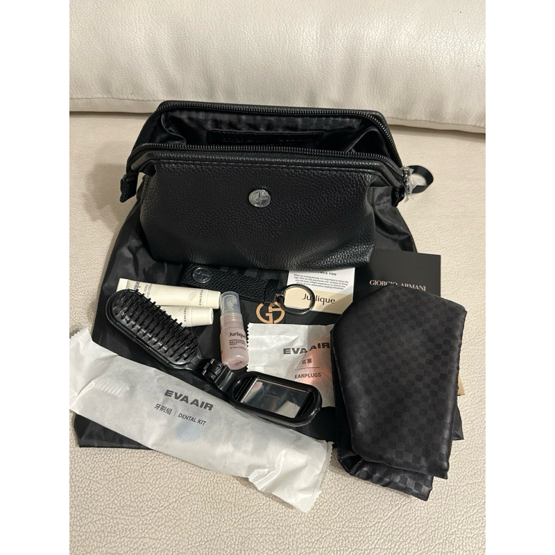 Giorgio Armani EVA Air  Royal Laurel Class  Amenity Kit Bag กระเป๋าเครื่องสำอางค์  สายการบิน อีว่าแอ