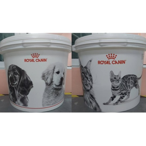 ถังใส่อาหาร Royal Canin ลายสุนัขและแมว บรรจุ 4กิโล*อ่านรายละเอียดก่อนสั่งซื้อ