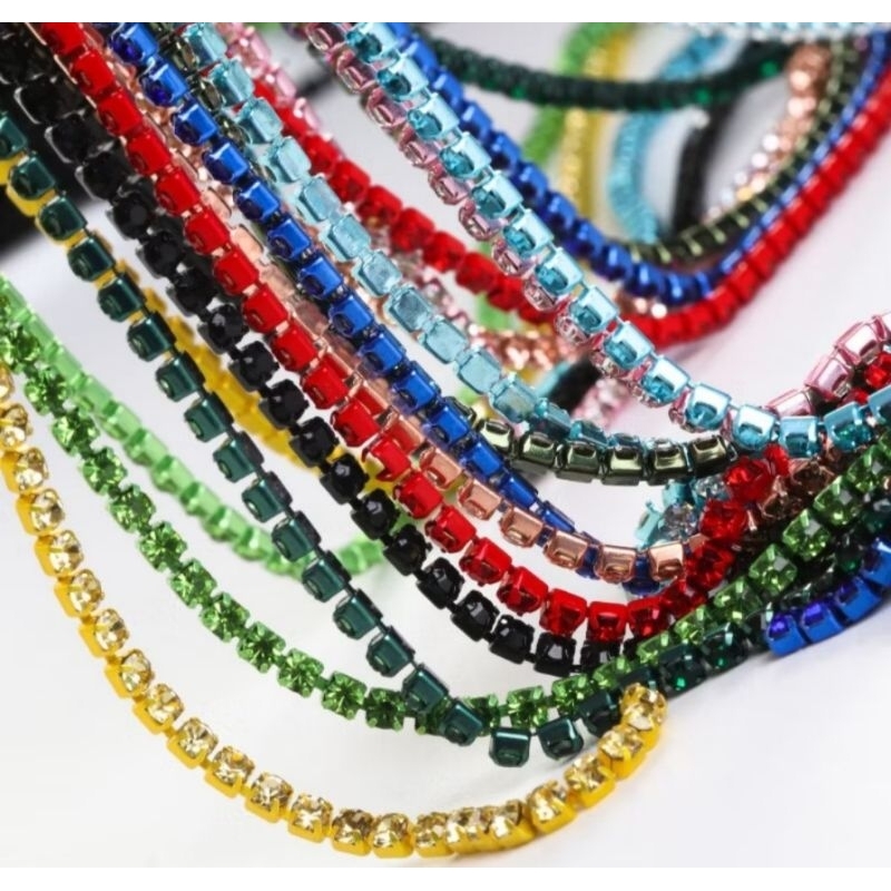 โซ่แฟชั่นขนาด 2 mm. สีสันสนใสพร้อมส่งจากไทย