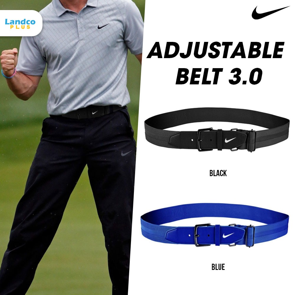 Nike Collection ไนกี้ เข็มขัด Adjustable Belt 3.0 N.100.0732.010 BK / N.100.0732.400 NV / N.100.0732.610 RD (990)