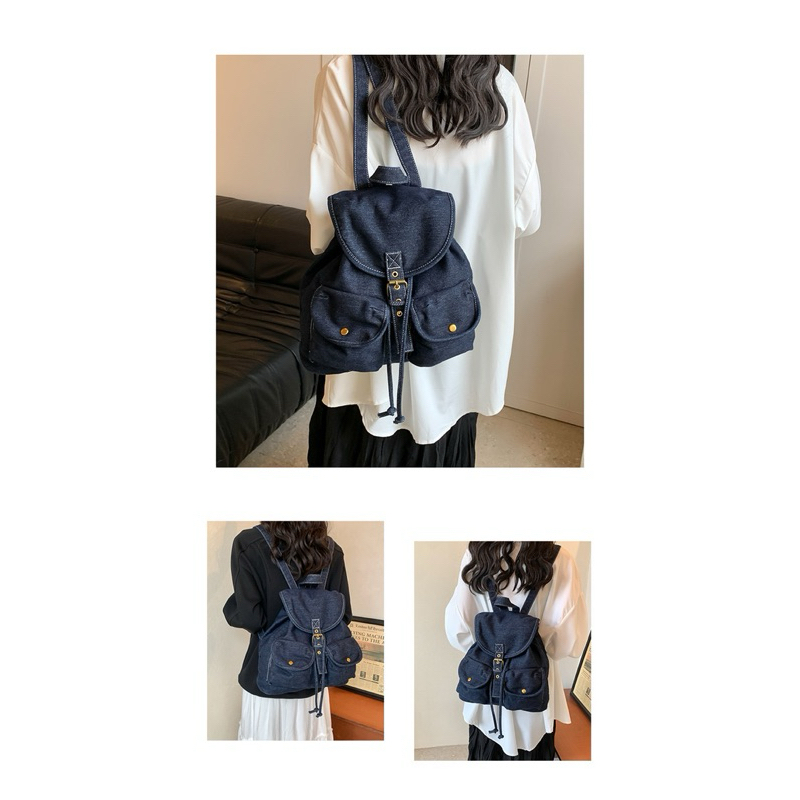 Amy Backpack กระเป๋าเป้ผ้ายีนส์ สะพายกับลุคไหนก็ปัง