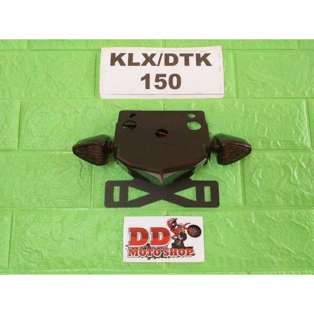 ท้ายสั้น KLX150 DTK150 BF150 D-TRACKER150 #ใส่ไฟเลี้ยวแต่ง #โครงเหล็กหนา 1.2 มม. ไฟท้าย KLX150