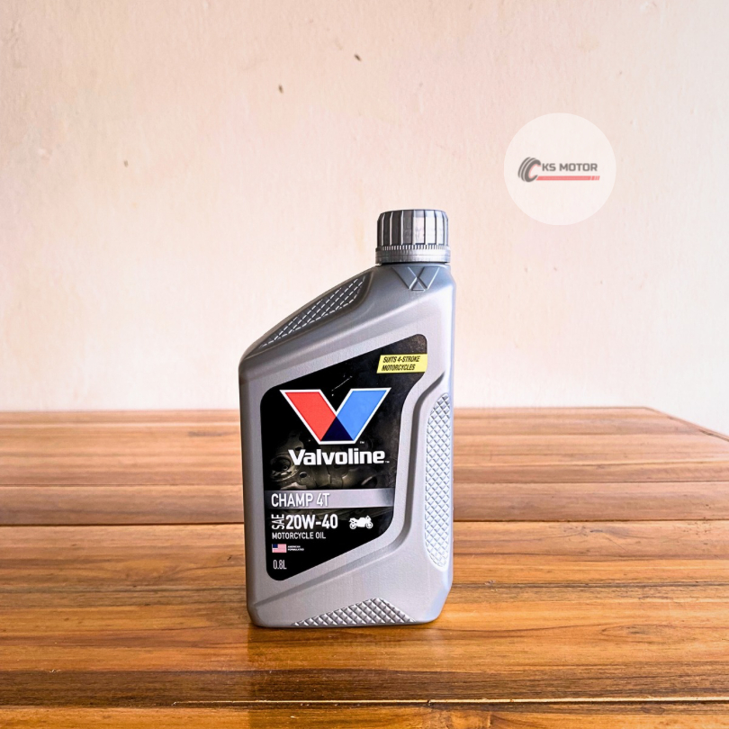 น้ำมันเครื่องมอเตอร์ไซค์ Valvoline 0.8L (1ขวด)