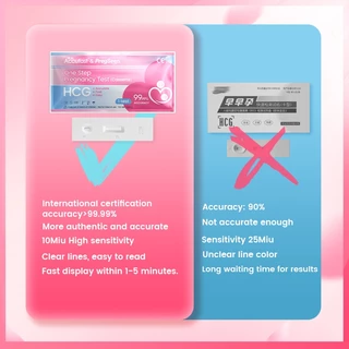 Accufast 5ชิ้น ตรวจครรภ์ แบบหยด HCG ความแม่นยำ 99.99% Pregnancy Test cassette/ที่ตรวจครรภ์/ตรวจครรภ์