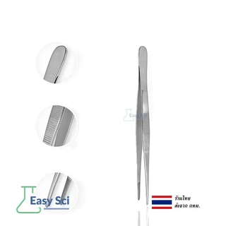 ปากคีบ ฟอร์เซป สแตนเลส Stainless Steel Forceps ขนาดความยาว 12.5cm 16cm 20cm 25cm