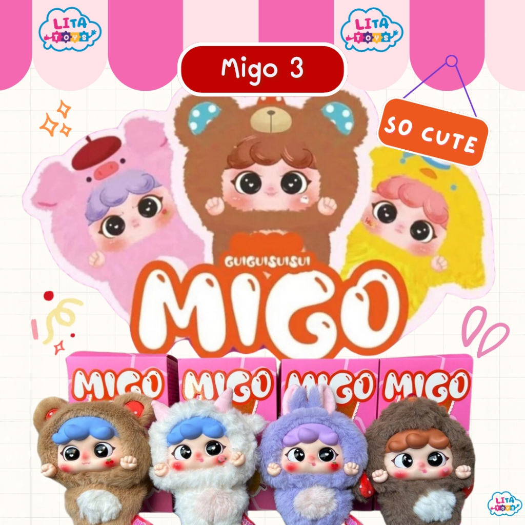 [พร้อมส่ง] ~ Migo V3 Animal Party รุ่นเต็มตัว ของแท้ ส่งจากไทย !