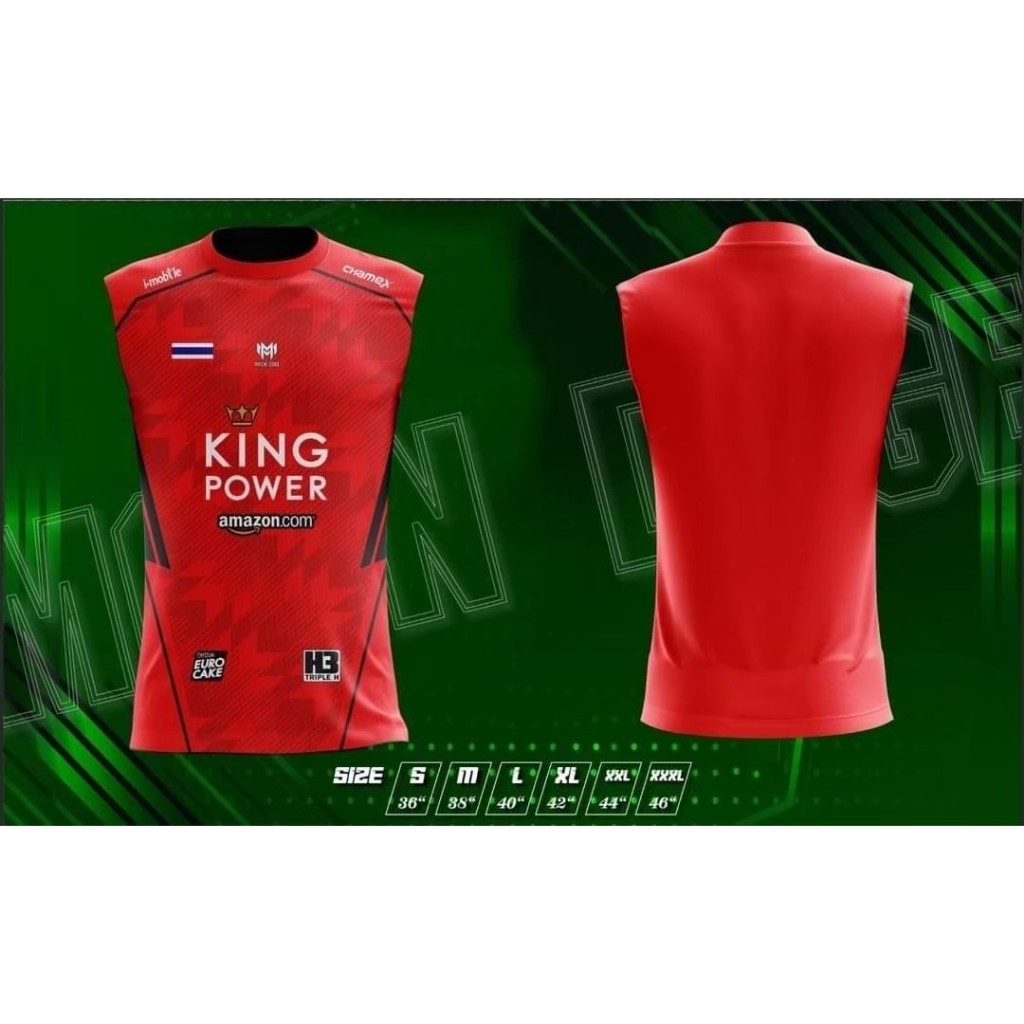 เสื้อกีฬาแขนกุด moon doge พิมพ์ลาย รุ่นEX-1