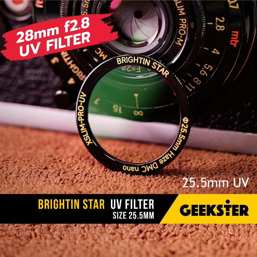 UV Filter สำหรับ เลนส์ Brightin Star 28mm f2.8 Leica M ( ฟิลเตอร์ / Black Painted / BP 28 mm f 2.8 )