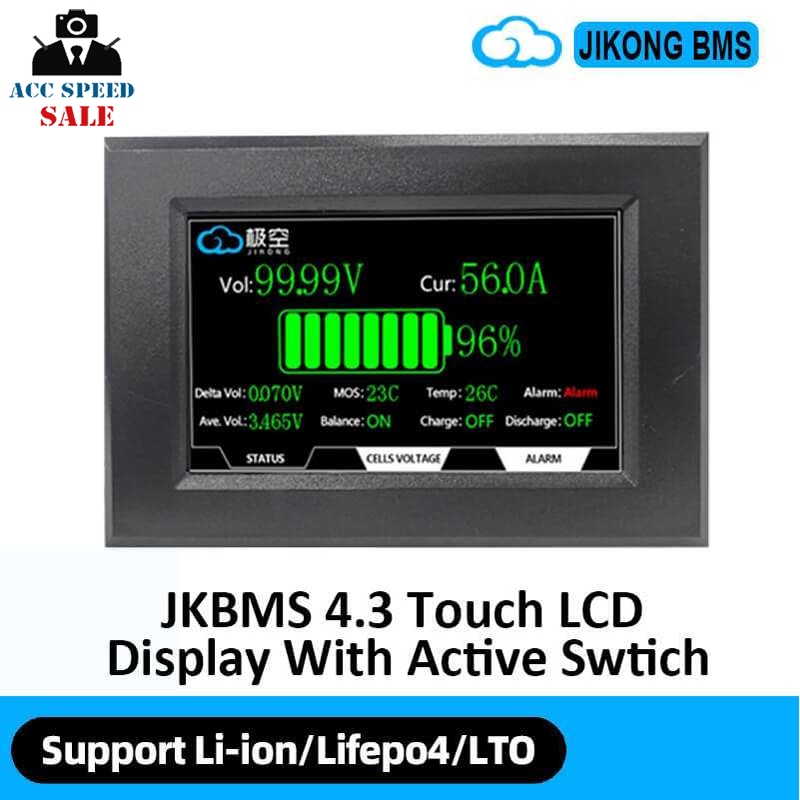 จอเเสดงผล LCD 4.3 นิ้ว (FOR JK-BMS)