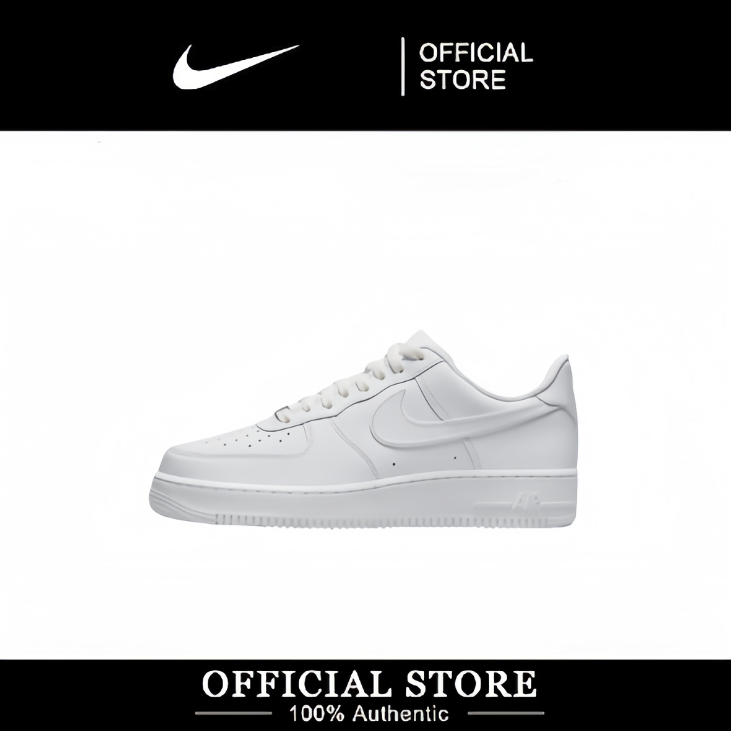 【ของแท้ 】 NIKE ป่างครับ รองเท้าผ้าใบสีขาวไนกี้ แอร์ฟอร์ดวันยัง AIR FORCE 1'07 รองเท้าผู้หญิง/ผู้ชาย