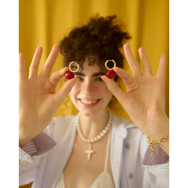 valleydarley - ต่างหูห่วง Huggies Canopus starlet earrings