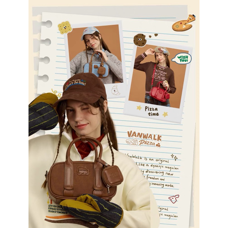 พร้อมส่ง Vanwalk กระเป๋าถือ🍪 คอล lucky house + สาย crossbody/pounch★ (ใช้โค้ดลด 30% max 1,000) จากช็อปแท้ 💯