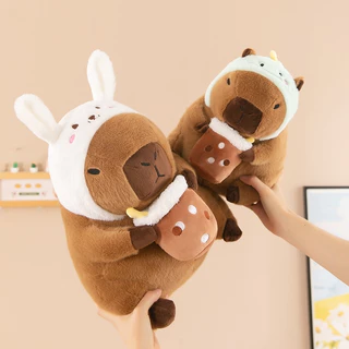 ตุ๊กตาคาปิบาร่าหลากสไตล์ 30CM 40CM และ50CM-ขนนิ่ม ผ้านุ่มน่ากอดสุดๆ เขียนการ์ดอวยพรได้