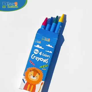 Play Plearn Kid สีเทียนมินิ Mini Crayons สีปลอดสารสำหรับเด็ก เหมาะสำหรับเด็ก