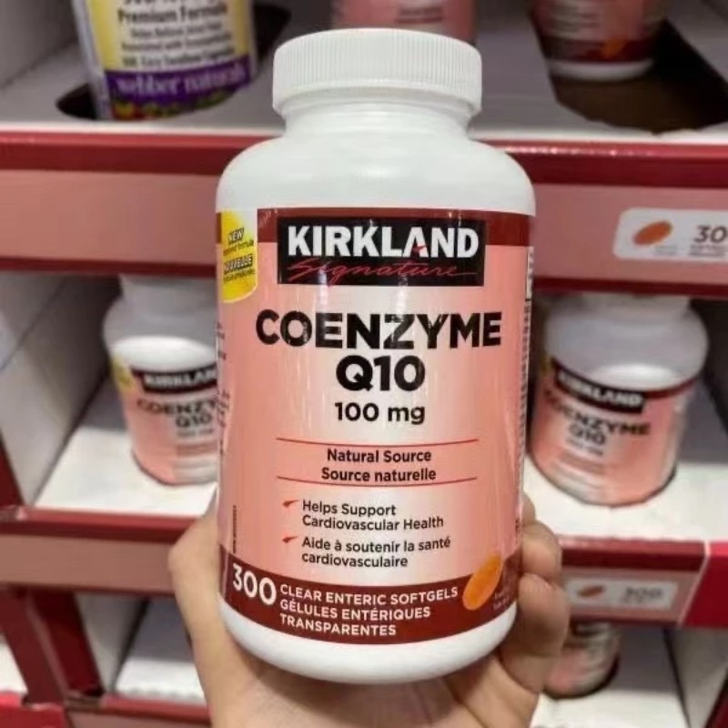 Kirkland Signature Coenzyme Q10 100 mg, 300 Clear Enteric Softgels-รักษาสุขภาพ