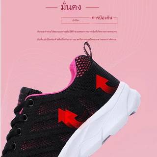 รองเท้าผ้าใบสีดำนุ่มนุ่มสบายสวมรองเท้าผู้หญิงแบบสบาย ๆ