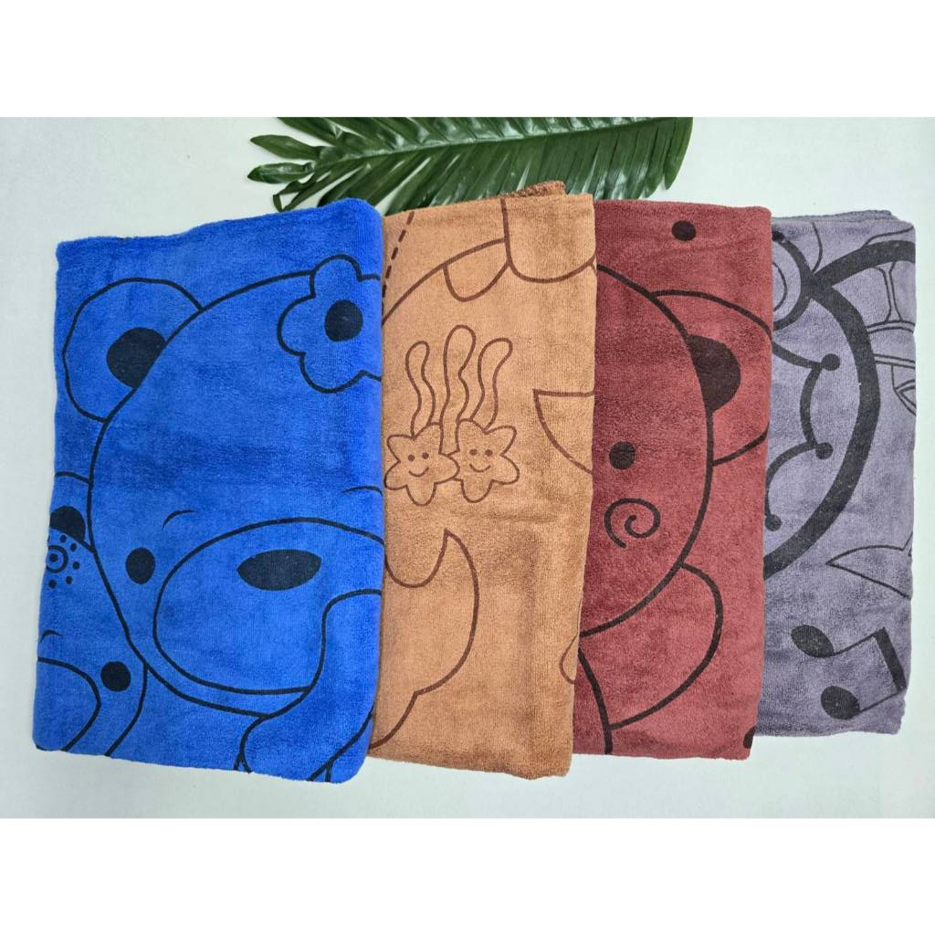 ผ้าเช็ดตัว​นาโน ขนาด 70x140cm.ผืนใหญ่นุ่งอาบน้ำได้ ซับน้ำดี แห้งง่าย ขนไม่หลุด