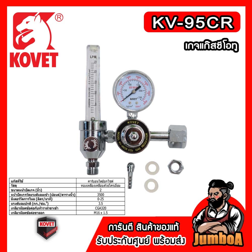 KOVET  KV-95CR  เกจแก๊ส CO2  KOVET