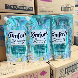 [แพค3 ]Comfort Beauty Perfume และ Ultra 450ML.น้ำยาปรับผ้านุ่ม สูตร คอมฟอร์ท บิวตี้ ถุงเติม475มล.x3ถุง household