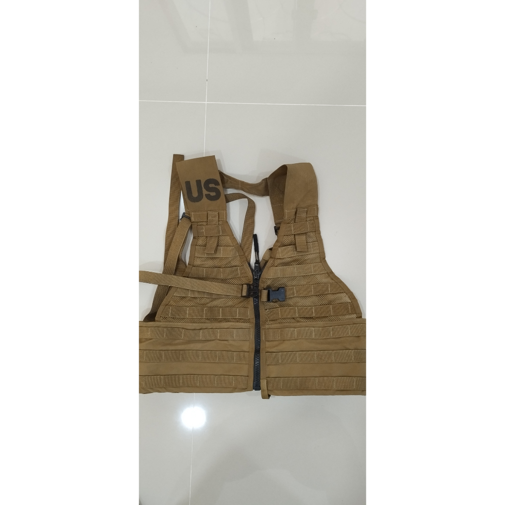 01USMCเสื้อVEST USMC สีน้ำตาล Molle II Fighting Load Carrier Equipment Tactical Vest LBV LCV