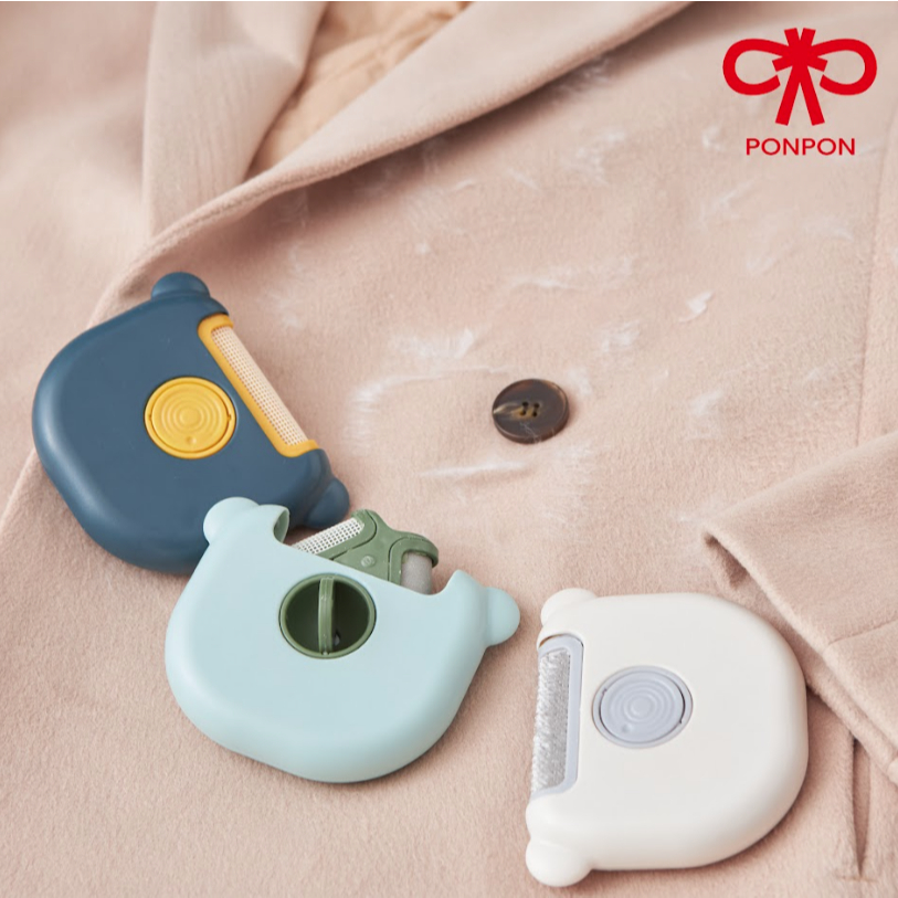 PONPON แปรง 3in1 กำจัดขนสัตว์เลี้ยง กำจัดขุยผ้า - รูปที่ 2