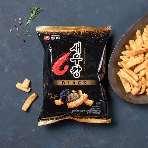 Shrimp Flavored Cracker Black (ข้าวเกรียบกุ้ง รสทรัฟเฟิล) 72g