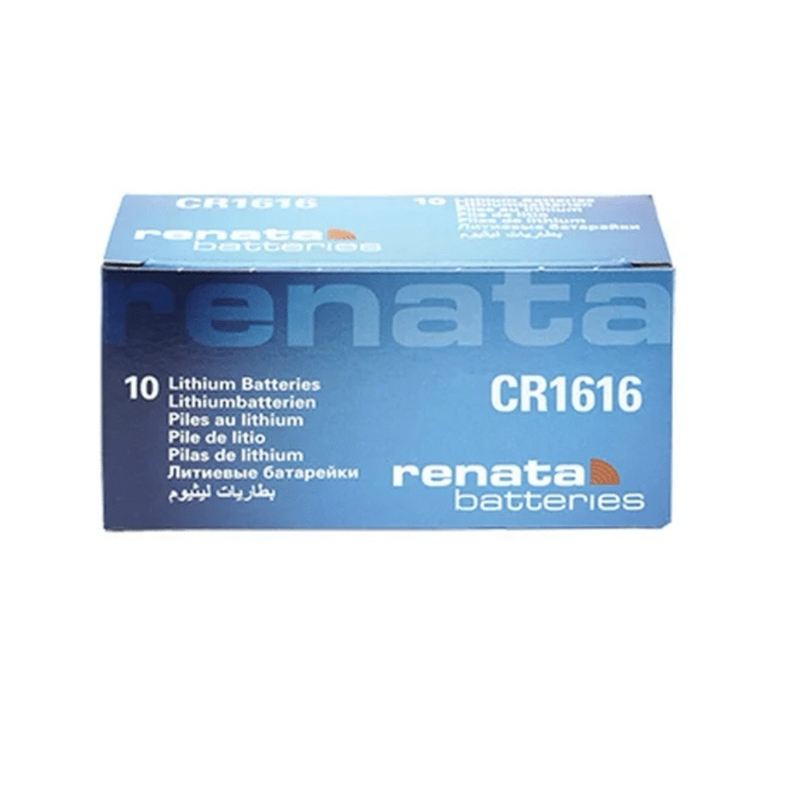 (ยกกล่อง10ก้อน) ถ่าน Renata CR1616 3V แพคเดี่ยว 10ก้อน Made in Switzerland ของใหม่ ของแท้