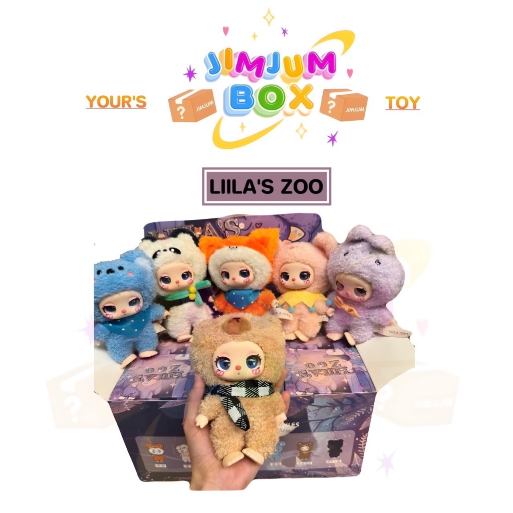 {พร้อมส่ง แบบจุ๊มจุ่ม} Liila's zoo v.2 ไลลาซู ตัวใหญ่ ขนปุยๆ กล่องสุ่ม พวงกุญแจ หน้าหนาว ผ้าพันคอ -ซื้อในไลฟ์มีส่วนลด-