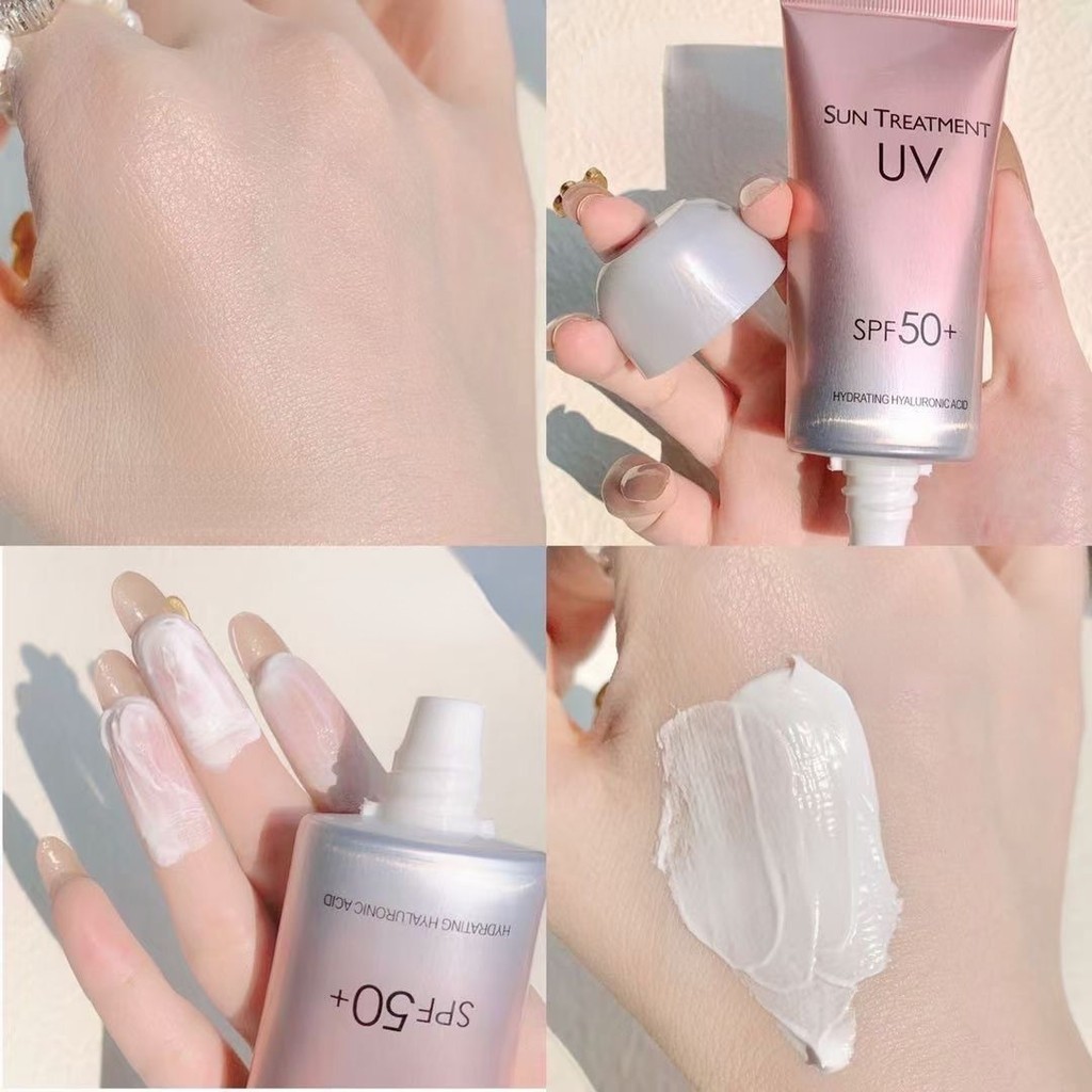 ครีมกันแดดนมวัว  SPF 50+ ไวท์เทนนิ่ง ควบคุมความมัน ให้ความชุ่มชื้น ขนาด 60 กรัม