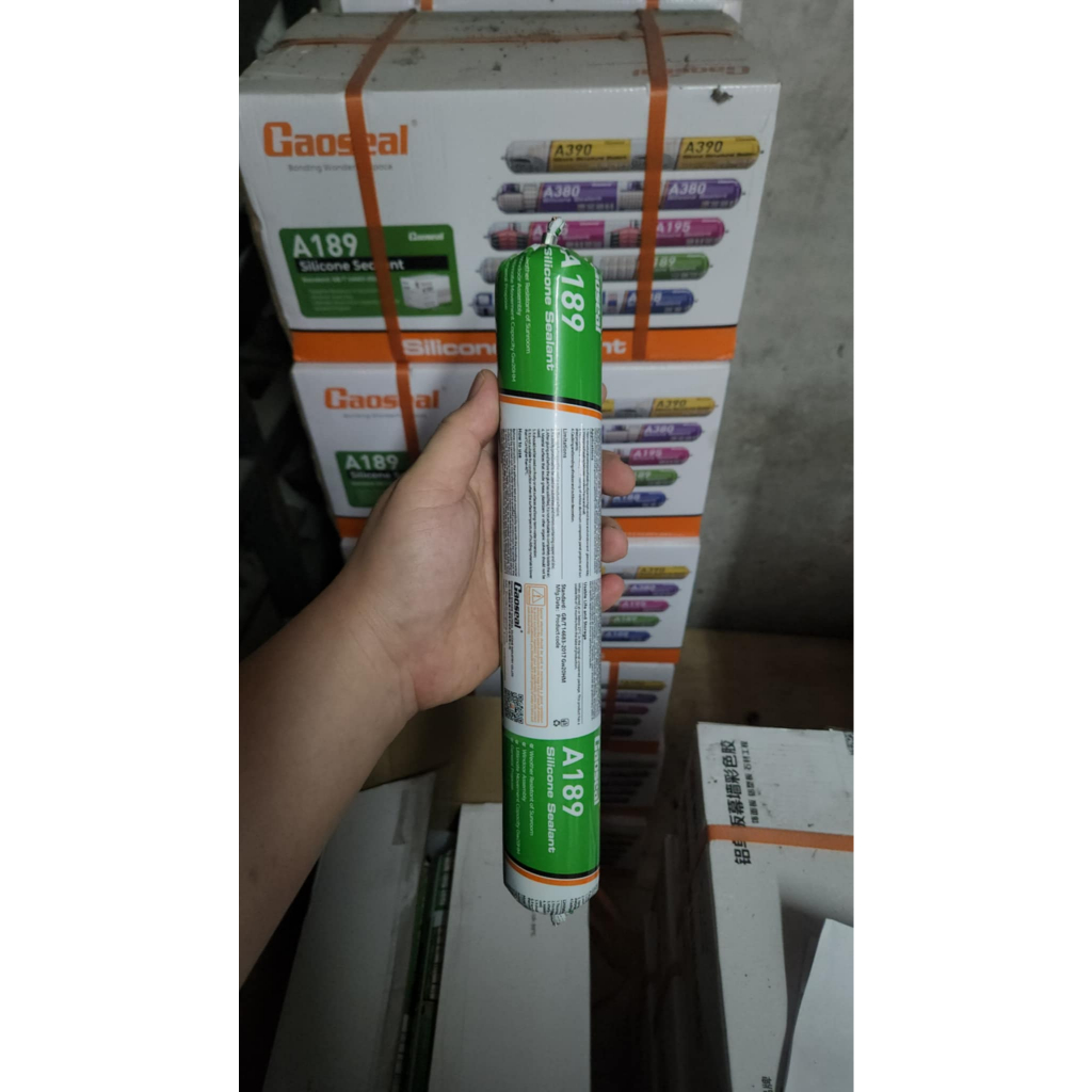 *พร้อมส่ง* Silicone Sealant ฟอยด์ 500 ml. ซิลิโคนไร้กรด อุดรอยต่อ ยี่ห้อ GAOSEAL