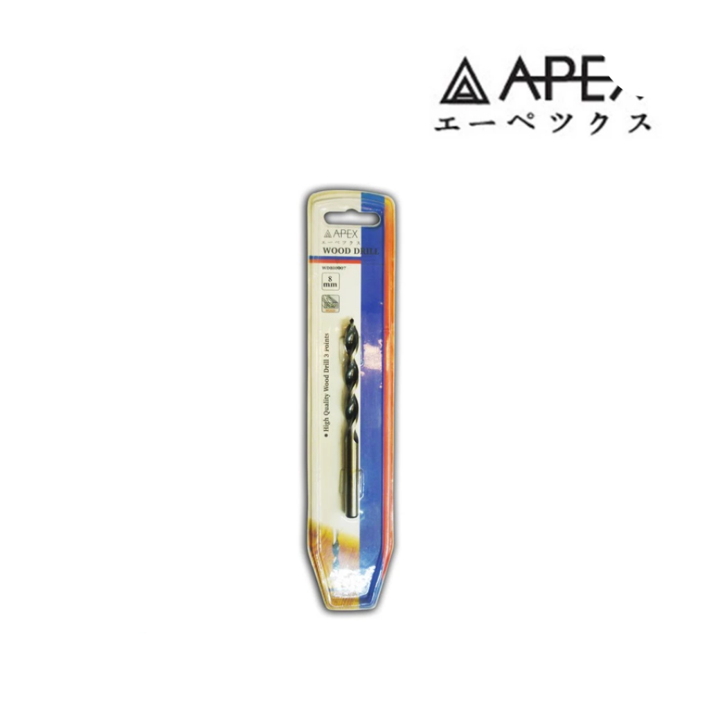 APEX ดอกสว่านเจาะไม้ แผงโชว์ ดอกเจาะไม้ มีหลายขนาดให้เลือก
