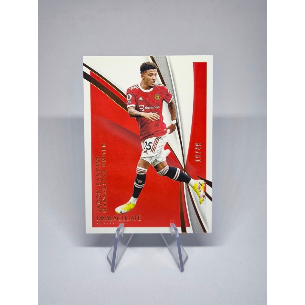 Panini Immaculate Collection SoccerJadon Sancho 19/49 Manchester United F.C. 2021