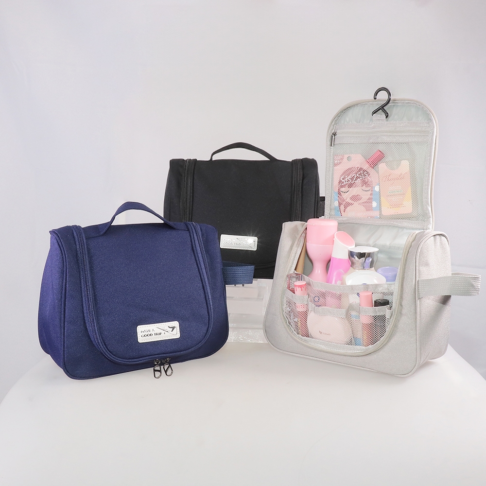 Naju กระเป๋าแขวนอาบน้ำ กระเป๋าจัดระเบียบ กระเป๋าใส่อุปกรณ์อาบน้ำ Toiletry Bag สำหรับใส่ของใช้ พกพาเดินทาง ขนาด 8x24x18cm