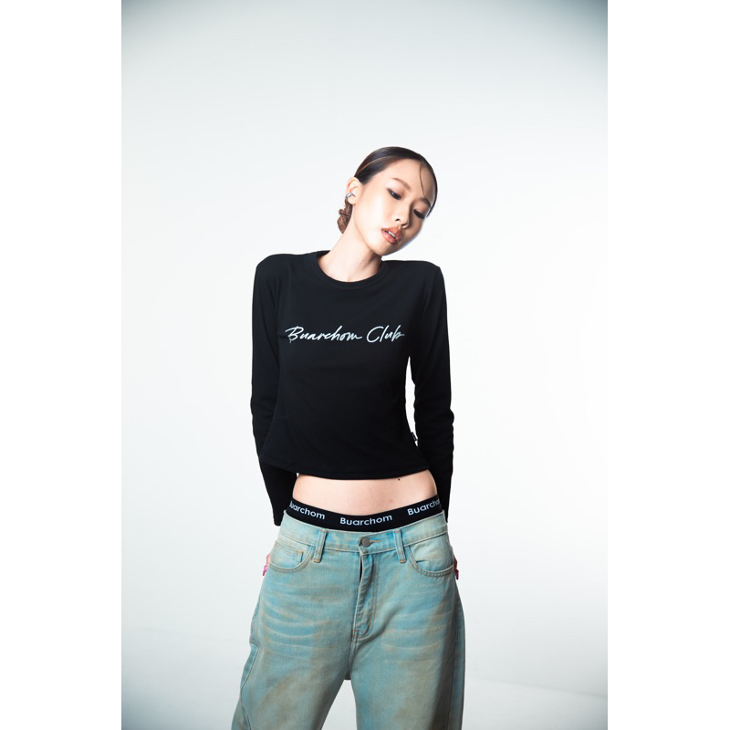 Buarchom Club Glitter เสื้อแขนยาวสกรีนกลิตเตอร์