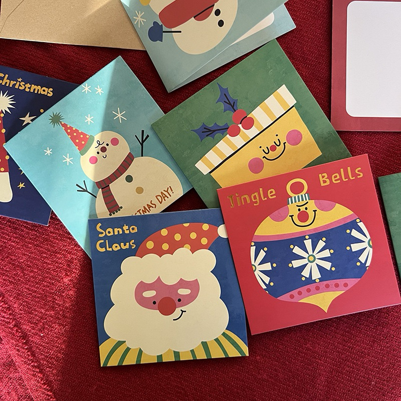 พร้อมส่ง > การ์ดอวยพร คริสต์มาส พิมพ์ลายฟอยล์ทอง Christmas card