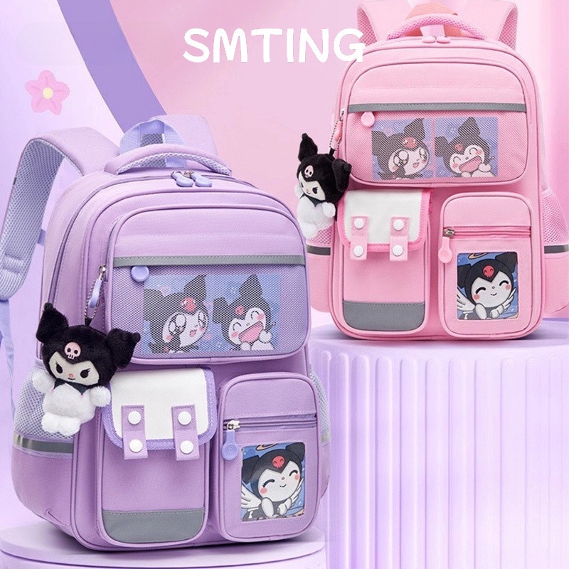 SMTING【 มาถึงภายใน 3 วัน】 วัสดุโพลีเอสเตอร์ที่ดูน่ารักและน่ารัก ใช้งานได้หลากหลาย กันน้ำ และทนต่อการสึกหรอกระเป๋าเป้