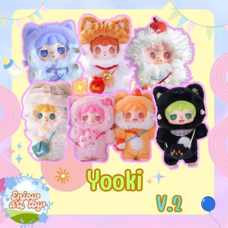 (โค้ดลด20%) พร้อมส่ง Yooki v.2 แบบตัว พวงกุญแจ เช็คการ์ด/สุ่ม