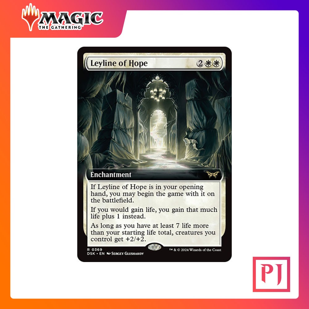 [MTG] Leyline of Hope (Extended Art) [DSK] [WHITE] [RARE] [NORMAL] [ENG] (การ์ดเมจิค / Magic the Gathering)