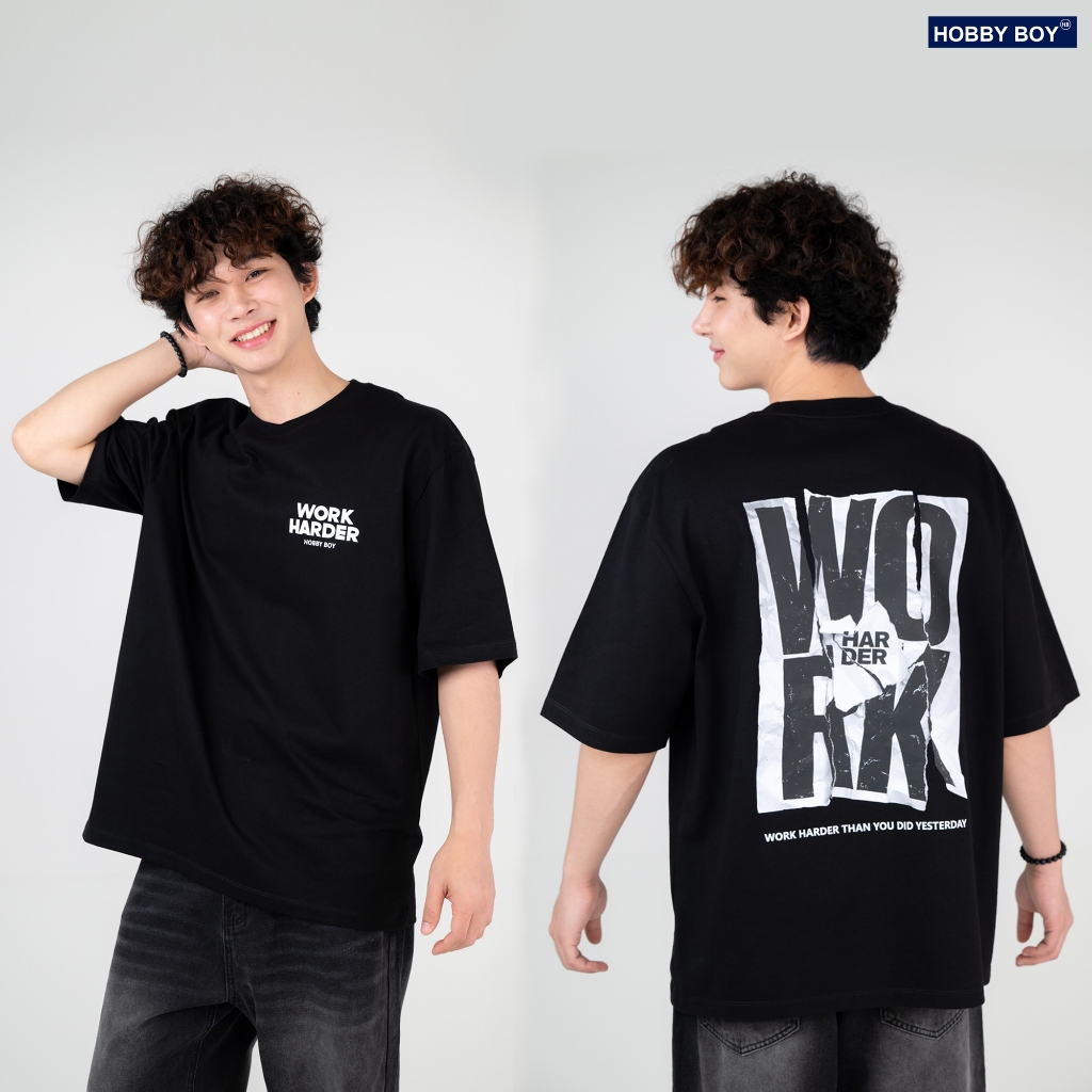 HBB17 - เสื้อยืด HOBBY BOY - WORK HARDER