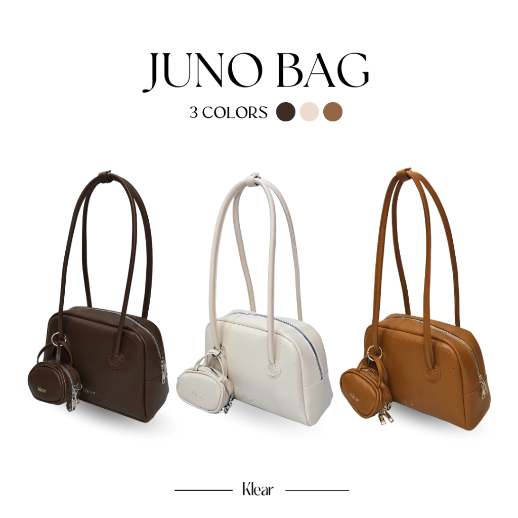 KLEAR.STUDIO - JUNO BAG กระเป๋าแฟชั่นผู้หญิง เรียบหรู มีใบเล็กสะพายแยกได้