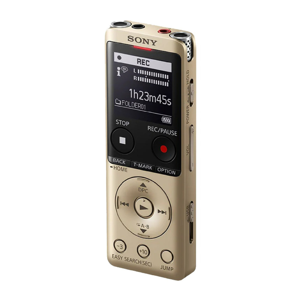 Sony ICD-UX570F Digital Voice Recorder เครื่องบันทึกเสียงดิจิตอล สีทอง ของแท้