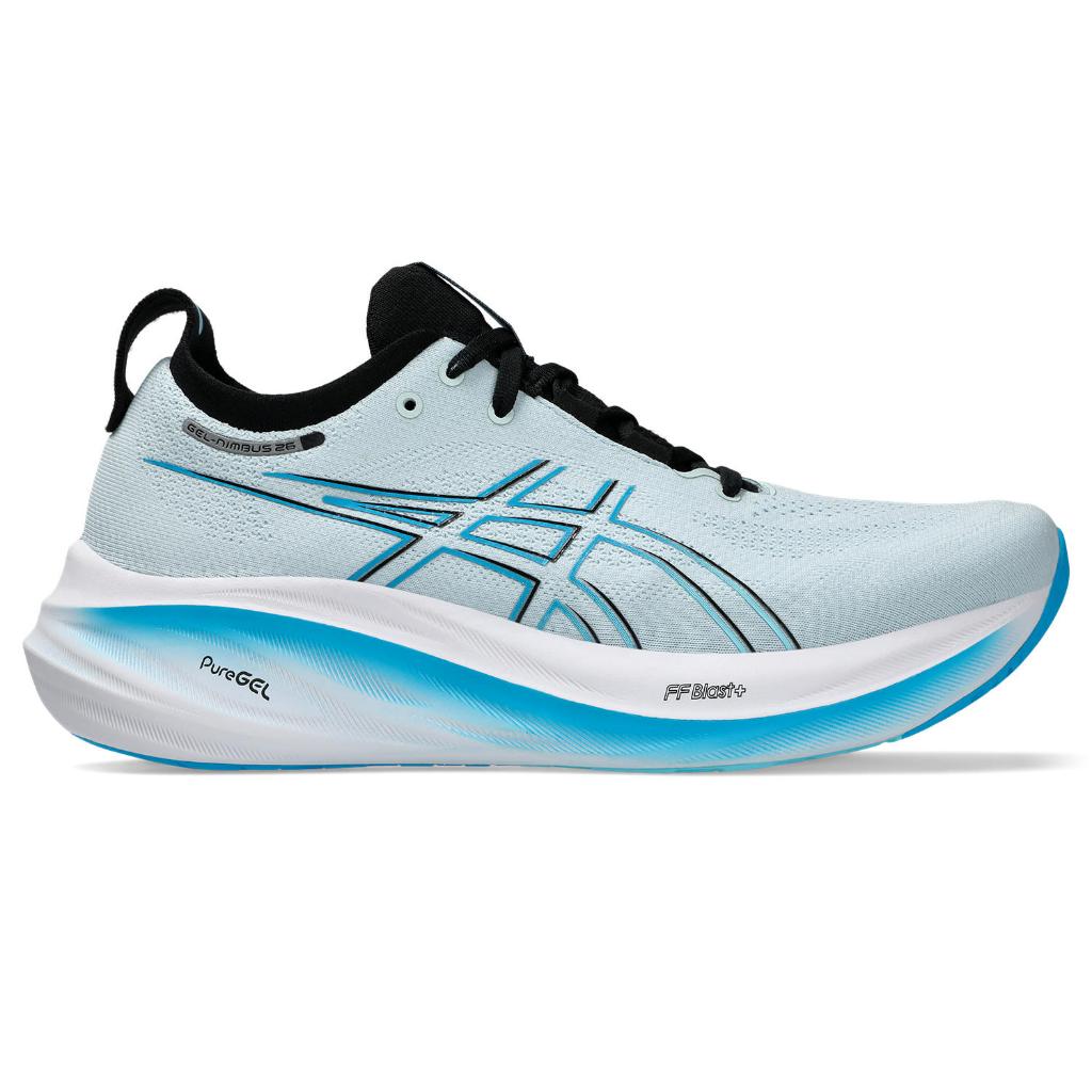 ASICS : 1011B794.023 GEL-NIMBUS 26 MEN RUNNING ผู้ชาย รองเท้าวิ่ง ของแท้  COOL GREY/BRIGHT CYAN