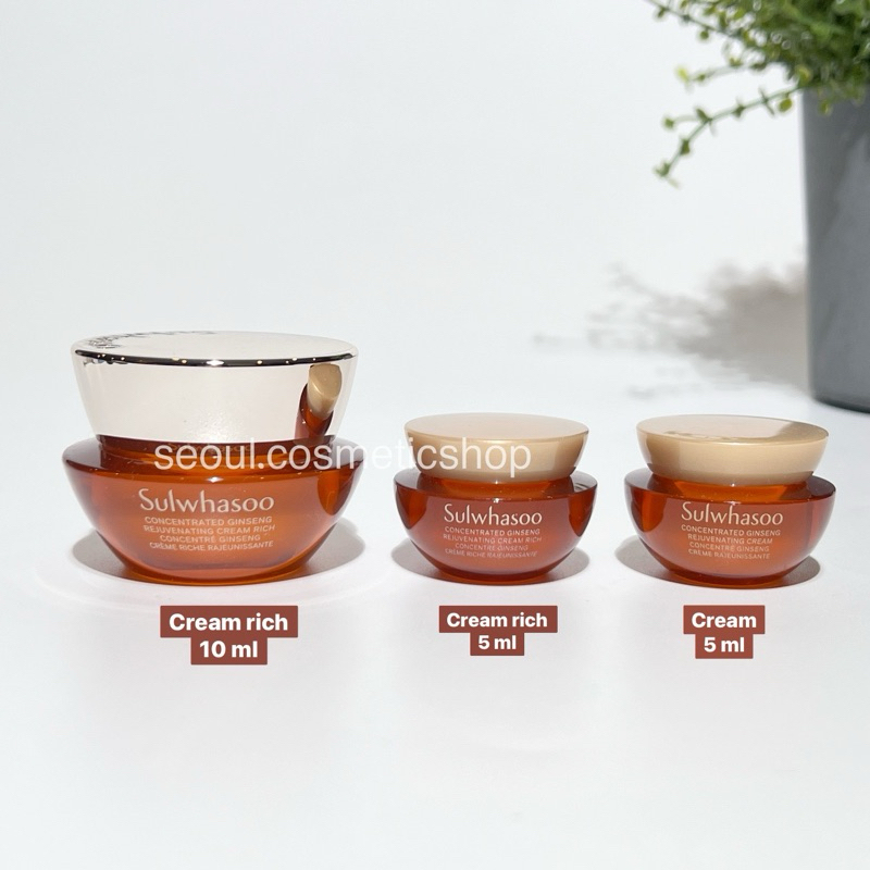 (exp 05-06/2027 สูตรใหม่ Cream & Cream Rich) Sulwhasoo Concentrated Ginseng Rejuvenating Cream & Cream Rich⁣