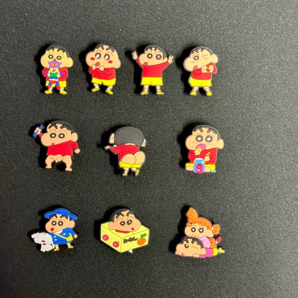 ตัวติดรองเท้า Jibbitz อุปร์กรณ์เสริม ติดรองเท้า ลาย การ์ตูน Crocs pin พร้อมหมุด หัวเข็มขัดยึด พร้อมติดทันที 1set 10 ชิ้น